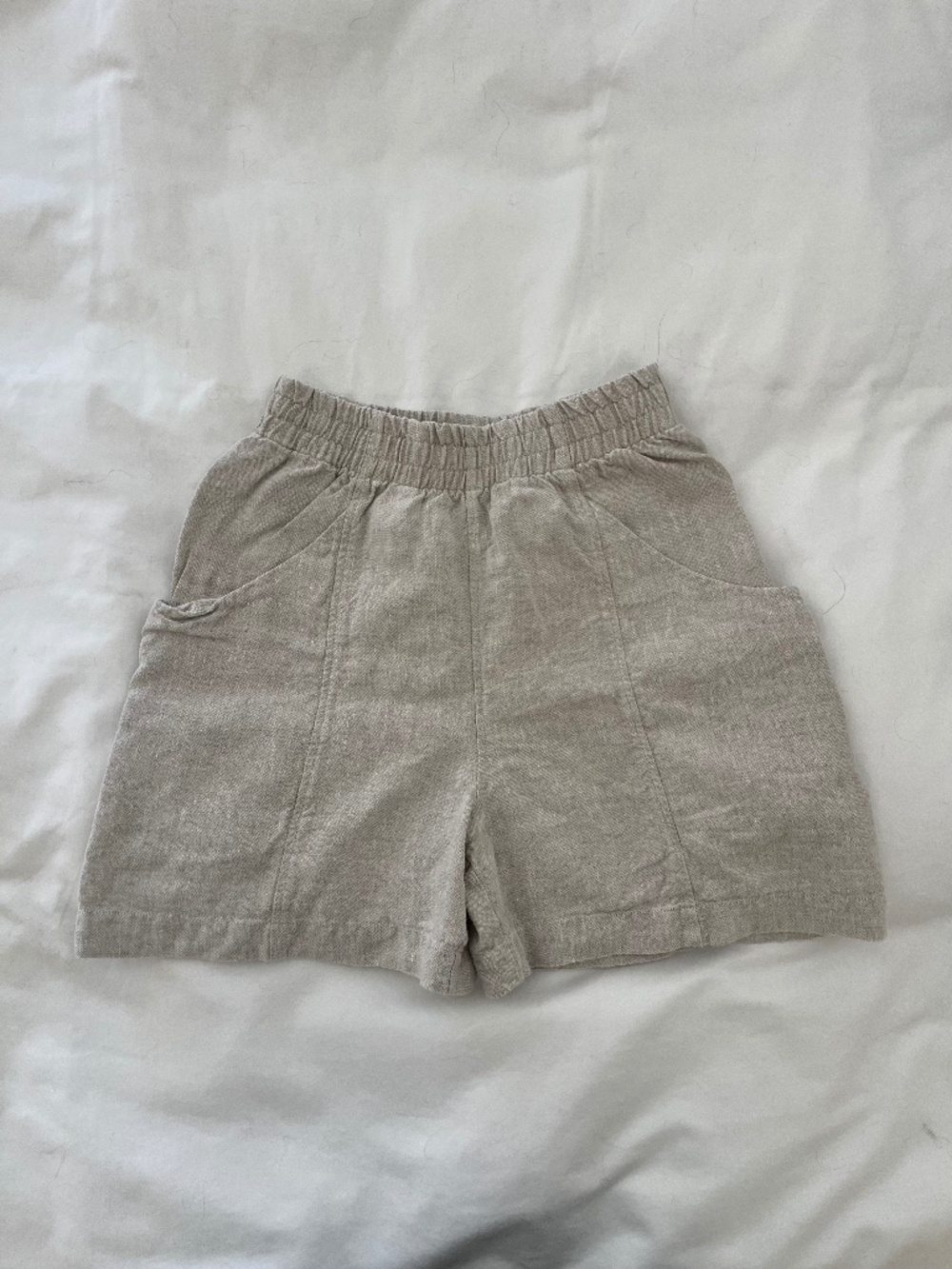 Elizabeth Suzann Clyde Short Linen in Flax - Size 2